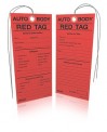 5S Auto Body Red Tags