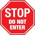 Stop Sign - Do Not Enter (Floor Sign)