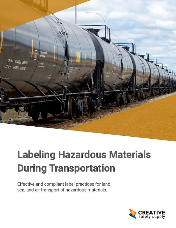 Transport Label Example What is transportation labeling? | Creative Safety Supply