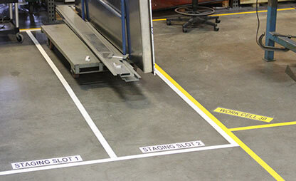 Floors marked with separate staging cells