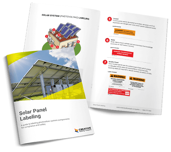 FREE Solar Panel Labeling Guide from Creative Safety Supply