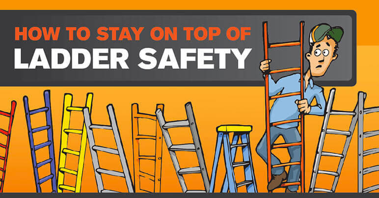 hvad som helst Samlet at donere How To Stay On Top of Ladder Safety [Infographic]