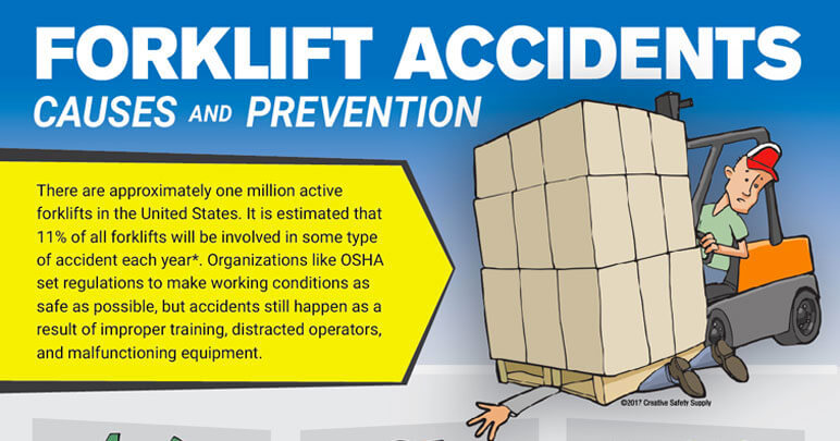 Forklift Accidents Causes And Prevention Infographic